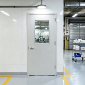 Fire-Rated-Metal-Door-with-Vision-Lite