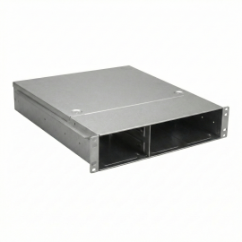 Metal rack-mount equipment enclosure